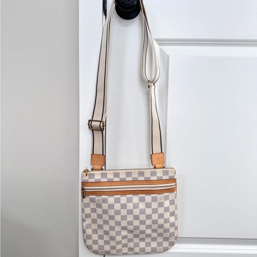 Louis Vuitton Damier Azur Pochette Bosphore Crossbody Bag
